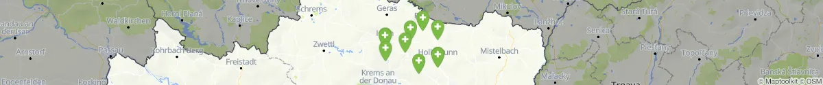 Kartenansicht für Apotheken-Notdienste in der Nähe von Schrattenthal (Hollabrunn, Niederösterreich)